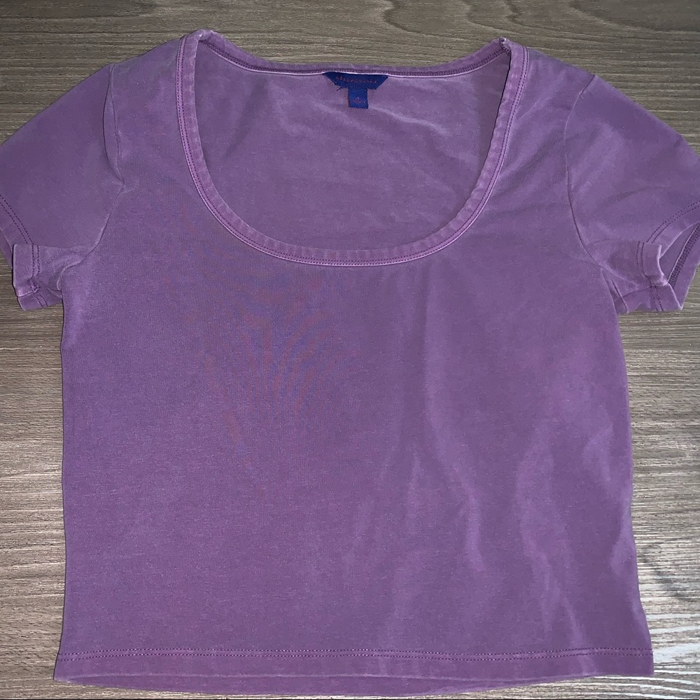 Aeropostale Purple Crop Top T-shirt